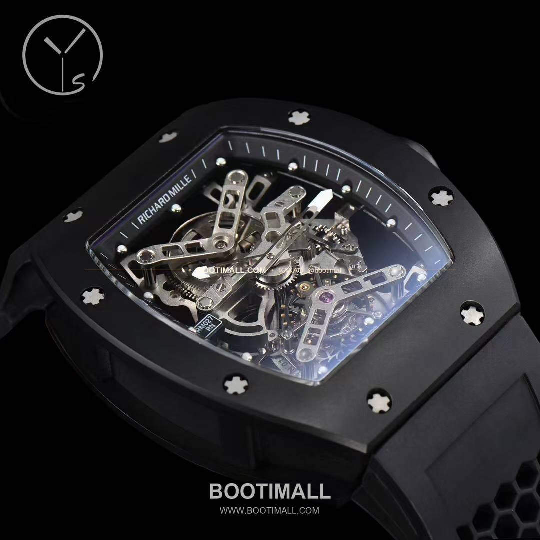 리차드밀 RM027 티타늄 스켈레톤 투르비옹 수동 Richard Mille RM027 Titanium Skeleton Tourbillon Manual 43x50mm 6
