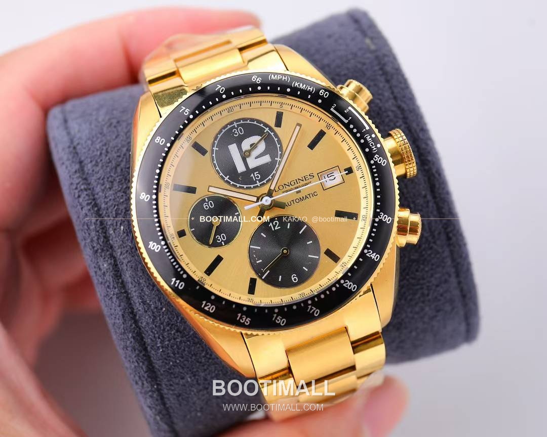 론진 헤리티지 스포츠 크로노그래프 스틸 블랙다이얼 오토매틱 Longines Heritage Sport Chronograph Steel Black Dial Automatic 42mm 2