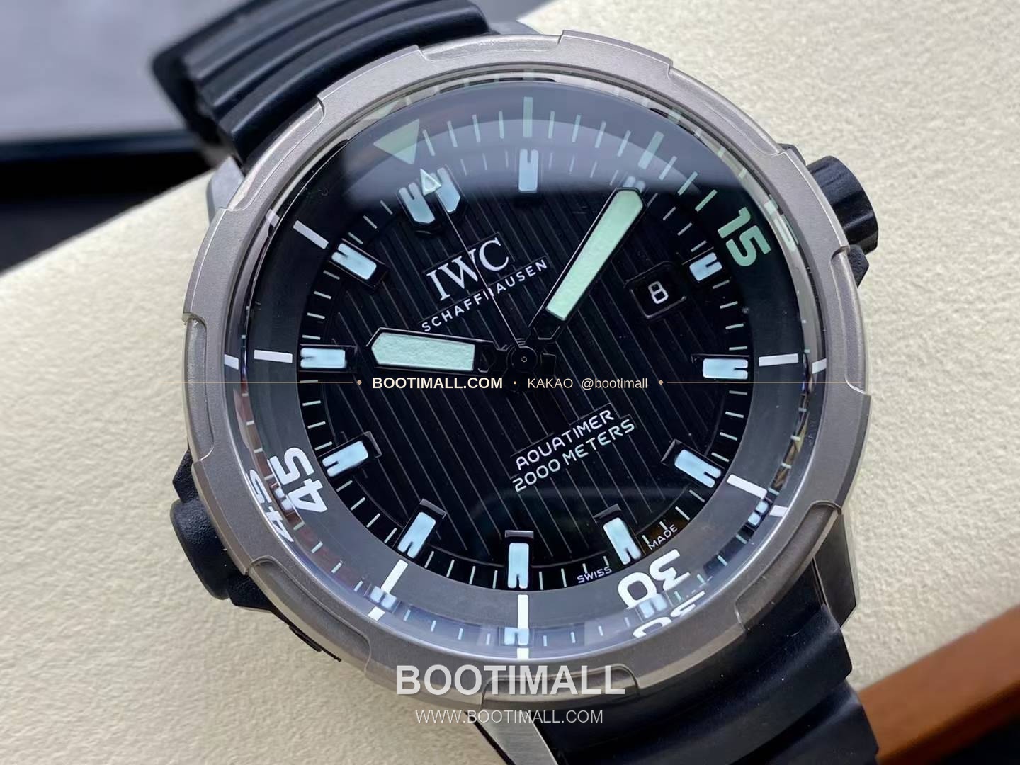 IWC 아쿠아타이머 딥 투 씨 티타늄 블랙다이얼 오토매틱 IWC Aquatimer Deep Two Titanium Black Dial Automatic 46mm 4