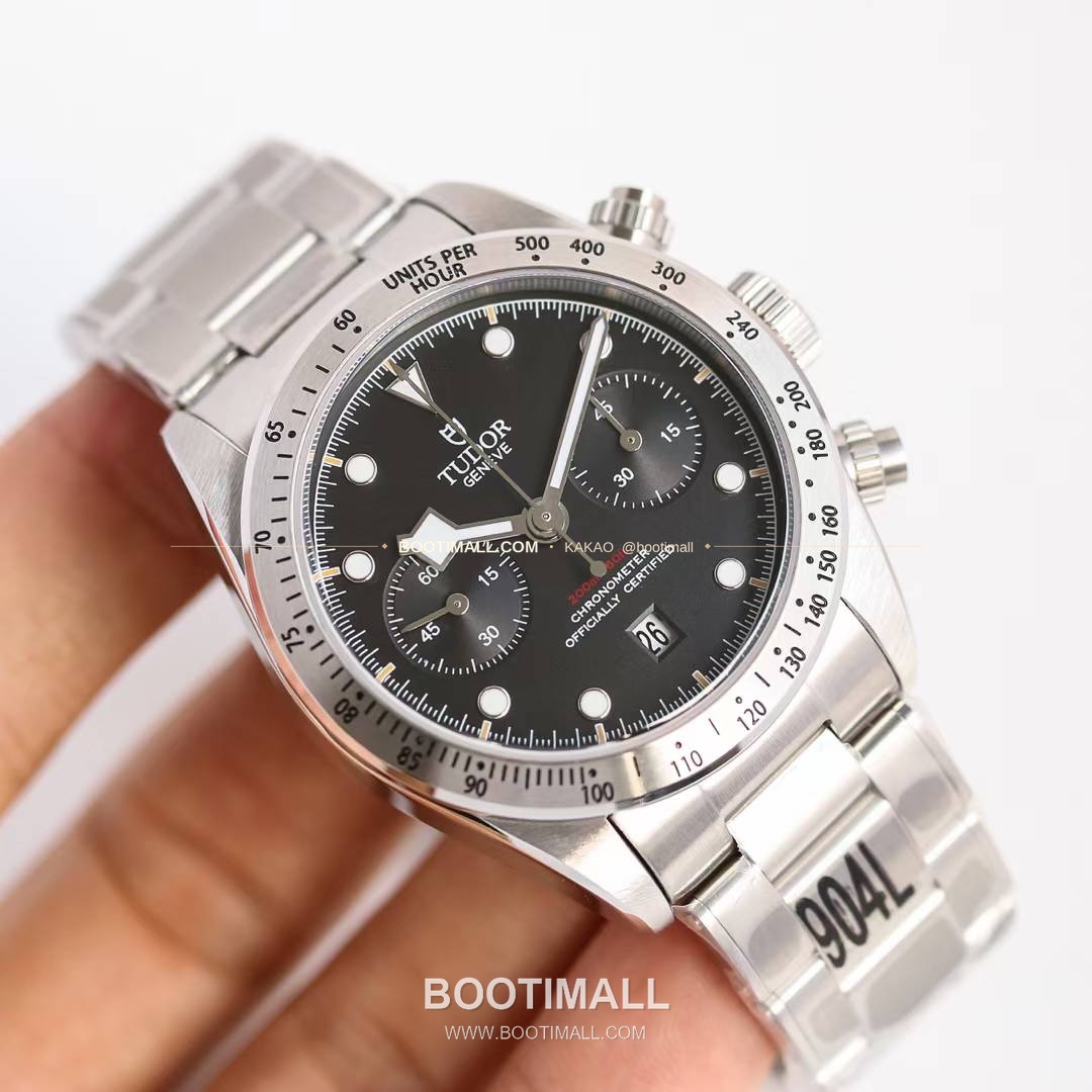 튜더 블랙베이 크로노 스틸 골드 블랙다이얼 크로노그래프 오토매틱 Tudor Black Bay Chrono Steel Gold Black Dial Chronograph Automatic M79363N 41mm 2