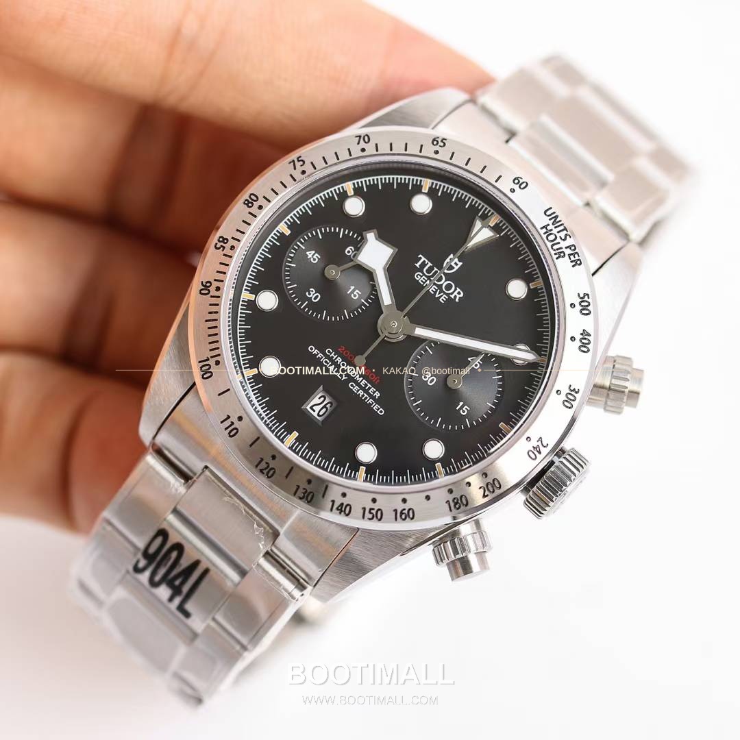 튜더 블랙베이 크로노 스틸 골드 블랙다이얼 크로노그래프 오토매틱 Tudor Black Bay Chrono Steel Gold Black Dial Chronograph Automatic M79363N 41mm 3