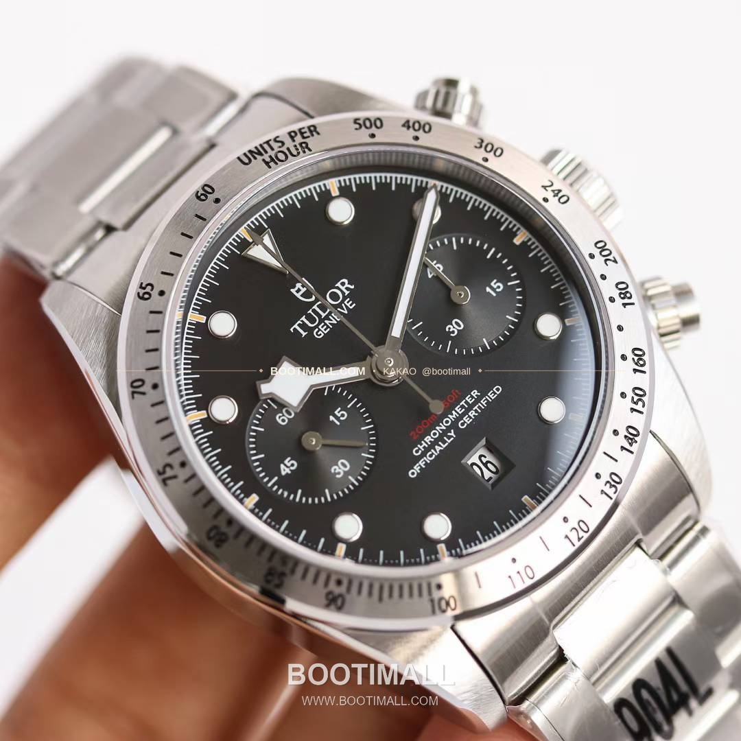 튜더 블랙베이 크로노 스틸 골드 블랙다이얼 크로노그래프 오토매틱 Tudor Black Bay Chrono Steel Gold Black Dial Chronograph Automatic M79363N 41mm 4