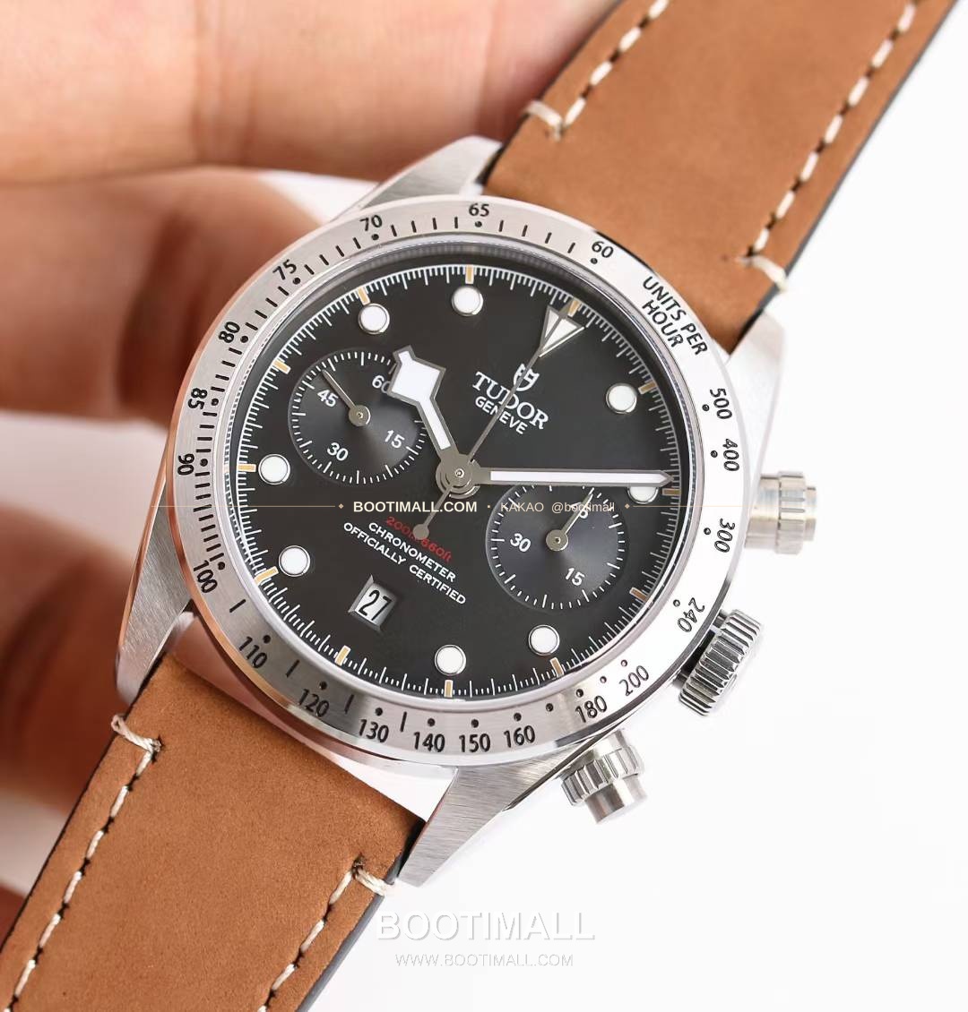 튜더 블랙베이 크로노 스틸 골드 블랙다이얼 크로노그래프 오토매틱 Tudor Black Bay Chrono Steel Gold Black Dial Chronograph Automatic M79363N 41mm 3