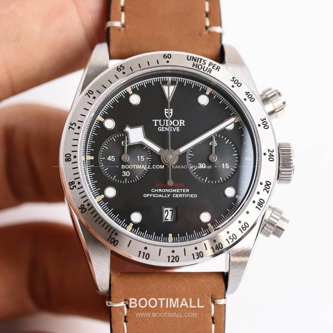 튜더 블랙베이 크로노 스틸 골드 블랙다이얼 크로노그래프 오토매틱 Tudor Black Bay Chrono Steel Gold Black Dial Chronograph Automatic M79363N 41mm 5
