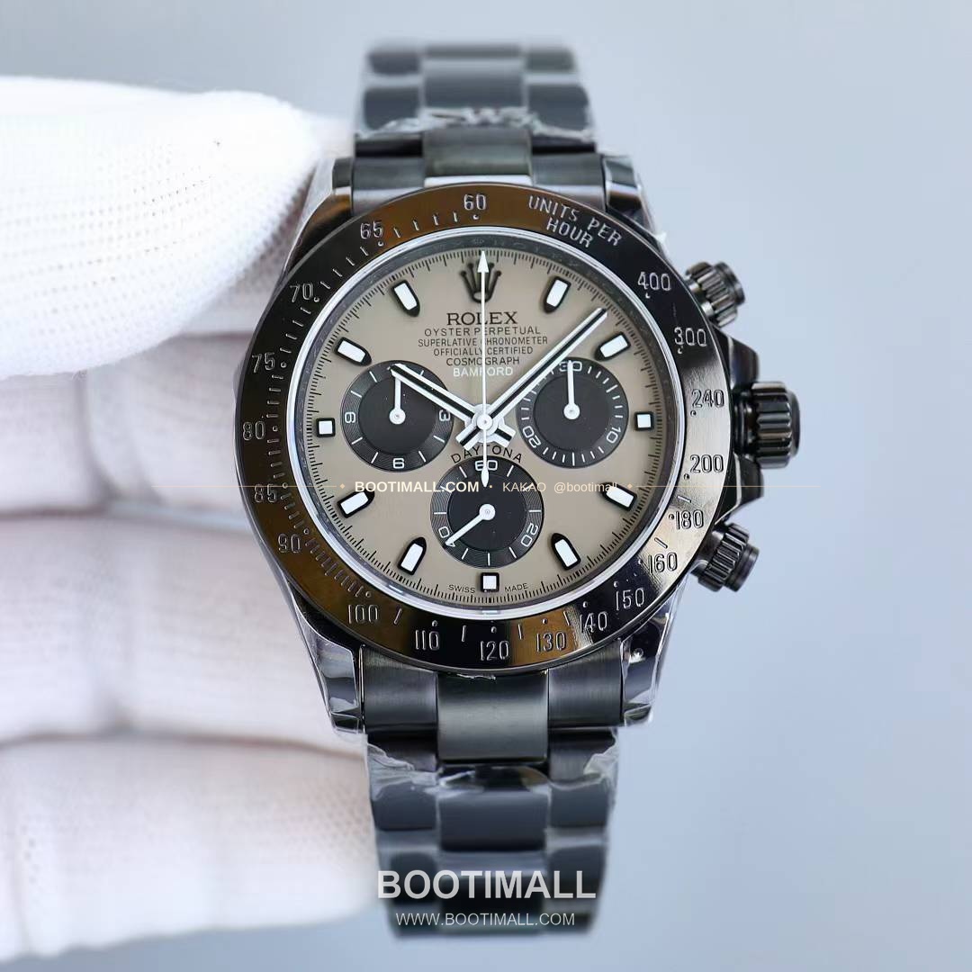 롤렉스 데이토나 904L스틸 올블랙 PVD 크로노그래프 오토매틱 Rolex Daytona 904L Steel All Black PVD Chronograph Automatic 40mm 2