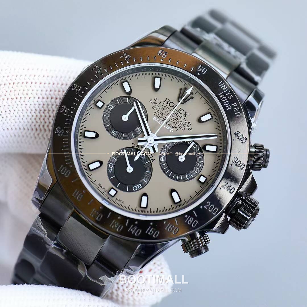 롤렉스 데이토나 904L스틸 올블랙 PVD 크로노그래프 오토매틱 Rolex Daytona 904L Steel All Black PVD Chronograph Automatic 40mm 4