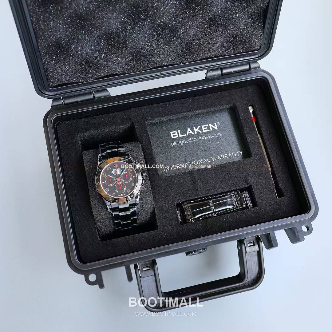 롤렉스 데이토나 904L스틸 올블랙 PVD 크로노그래프 오토매틱 Rolex Daytona 904L Steel All Black PVD Chronograph Automatic 40mm 1