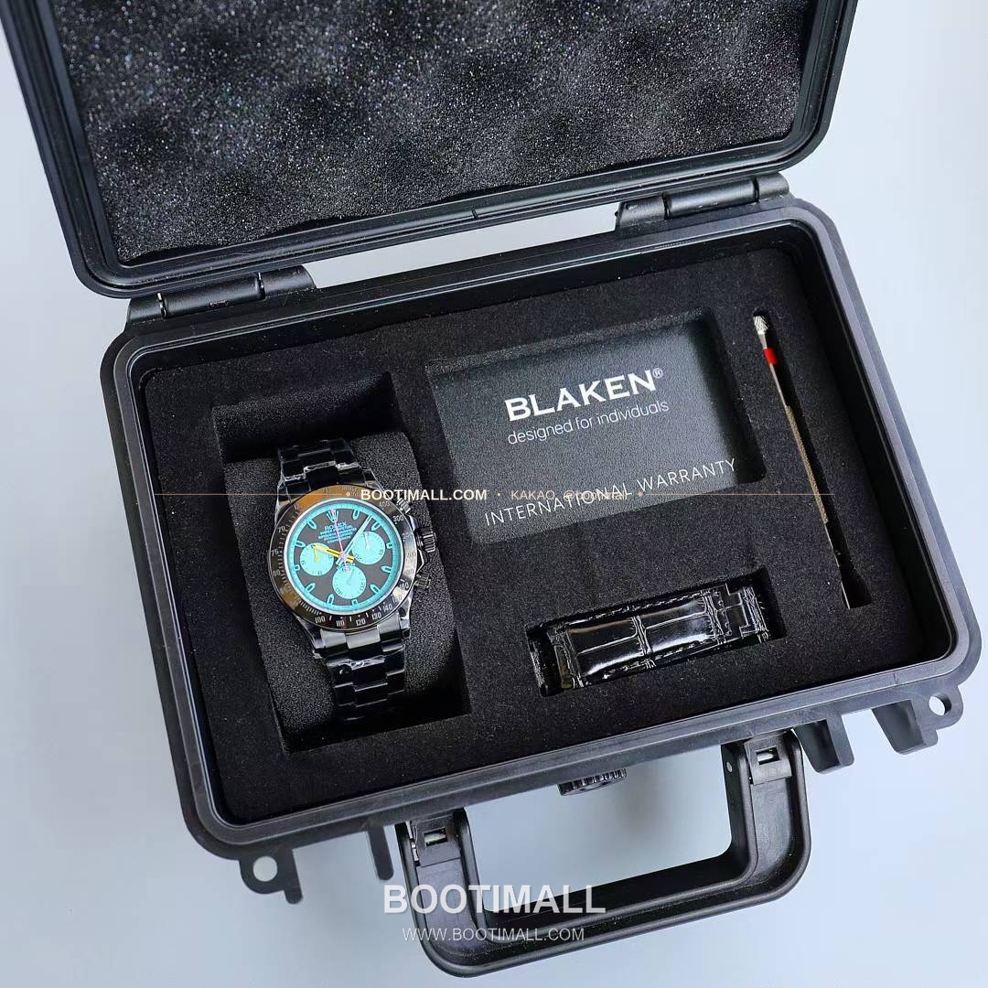 롤렉스 데이토나 904L스틸 올블랙 PVD 크로노그래프 오토매틱 Rolex Daytona 904L Steel All Black PVD Chronograph Automatic 40mm 1