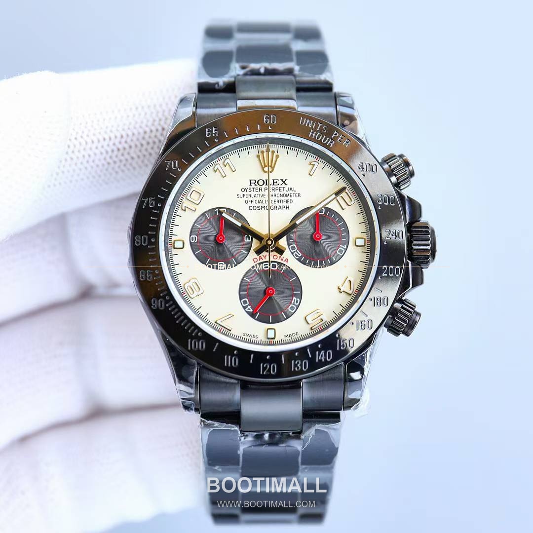 롤렉스 데이토나 904L스틸 올블랙 PVD 크로노그래프 오토매틱 Rolex Daytona 904L Steel All Black PVD Chronograph Automatic 40mm 2
