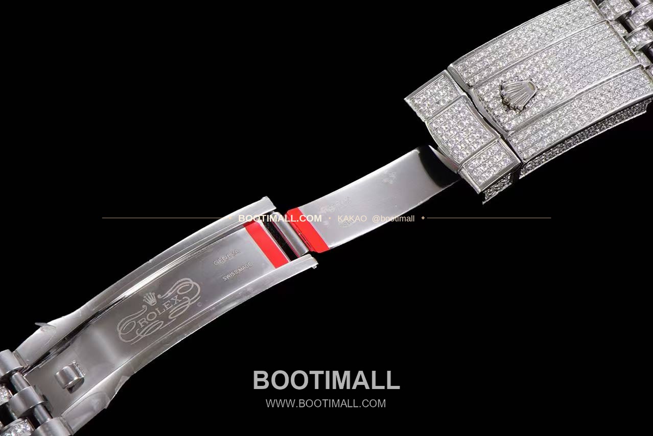 롤렉스 데이트저스트 904L스틸 풀다이아 아이스아웃 오토매틱 Rolex Datejust 904L Steel Full Diamond Iced Out Automatic 41mm 8