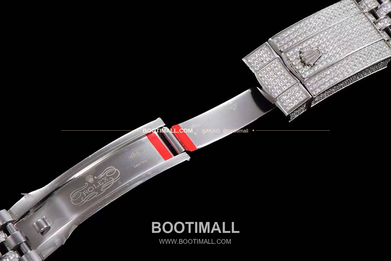 롤렉스 데이트저스트 904L스틸 풀다이아 아이스아웃 오토매틱 Rolex Datejust 904L Steel Full Diamond Iced Out Automatic 41mm 8