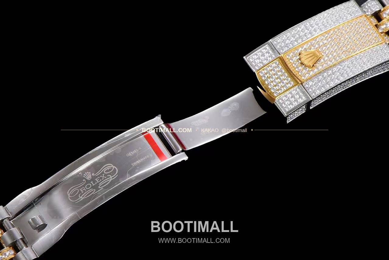 롤렉스 데이트저스트 904L스틸 풀다이아 아이스아웃 오토매틱 Rolex Datejust 904L Steel Full Diamond Iced Out Automatic 41mm 8