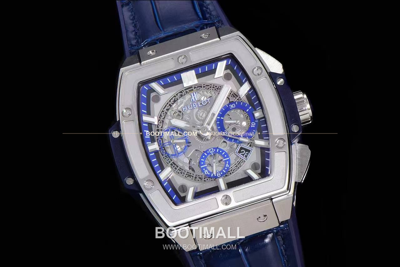 위블로 스피릿 오브 빅뱅 화이트 토노형 스켈레톤 크로노그래프 오토매틱 Hublot Spirit of Big Bang White Tonneau Skeleton Chronograph Automatic 45mm 2
