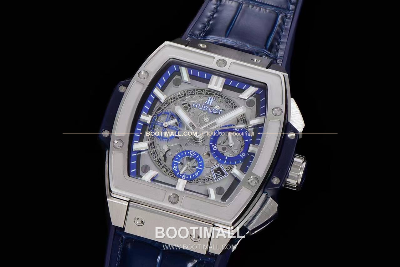 위블로 스피릿 오브 빅뱅 화이트 토노형 스켈레톤 크로노그래프 오토매틱 Hublot Spirit of Big Bang White Tonneau Skeleton Chronograph Automatic 45mm 3