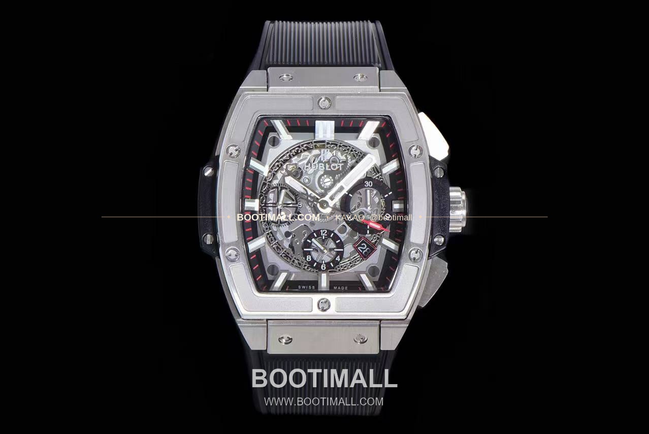 위블로 스피릿 오브 빅뱅 화이트 토노형 스켈레톤 크로노그래프 오토매틱 Hublot Spirit of Big Bang White Tonneau Skeleton Chronograph Automatic 45mm 1