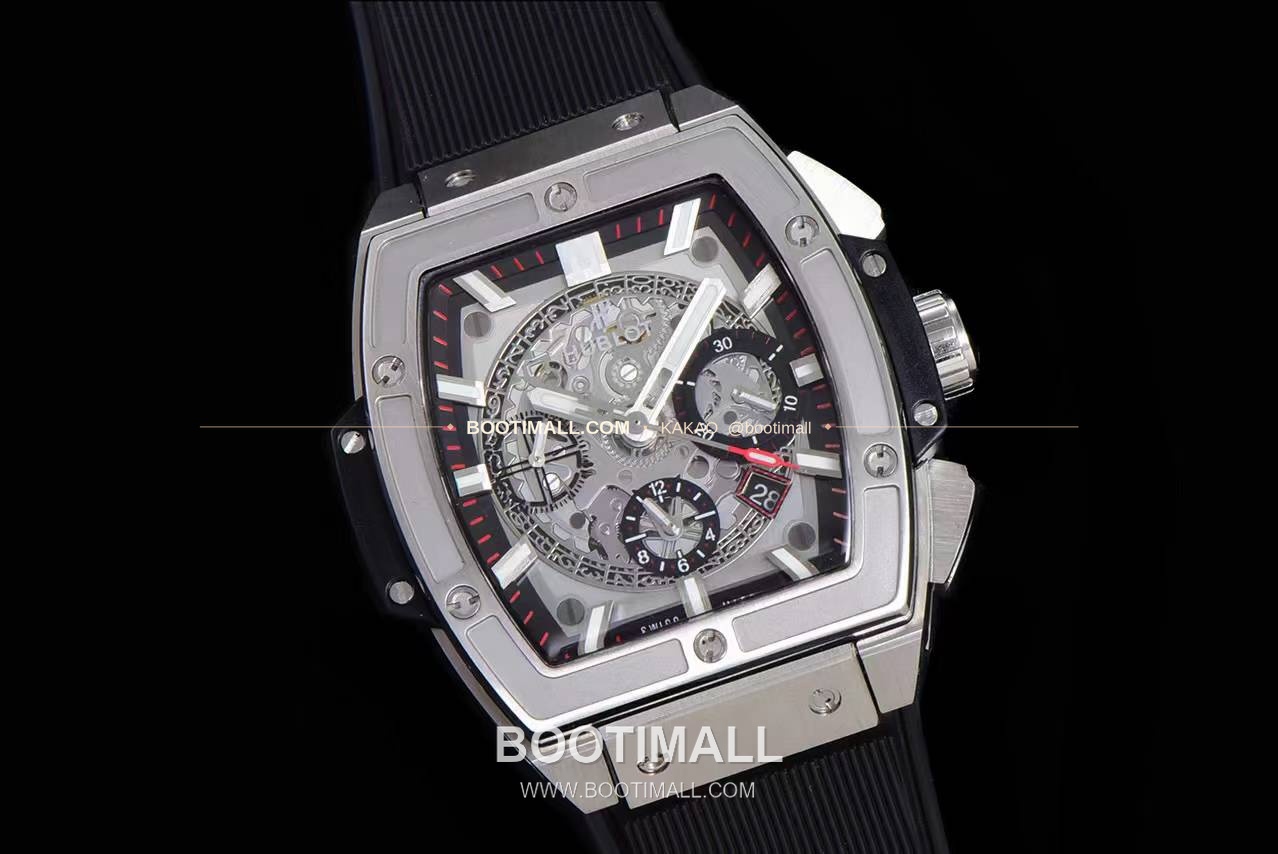 위블로 스피릿 오브 빅뱅 화이트 토노형 스켈레톤 크로노그래프 오토매틱 Hublot Spirit of Big Bang White Tonneau Skeleton Chronograph Automatic 45mm 2