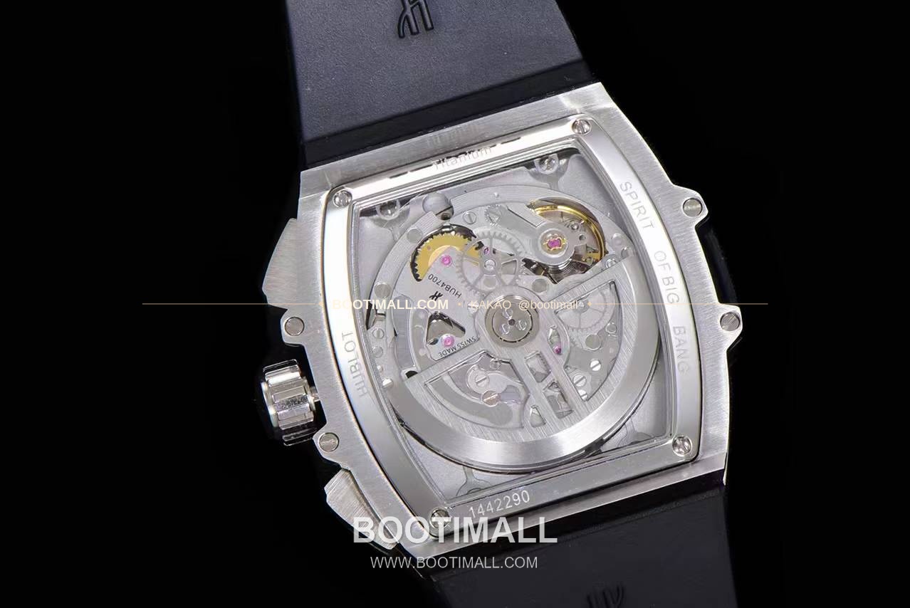 위블로 스피릿 오브 빅뱅 화이트 토노형 스켈레톤 크로노그래프 오토매틱 Hublot Spirit of Big Bang White Tonneau Skeleton Chronograph Automatic 45mm 9