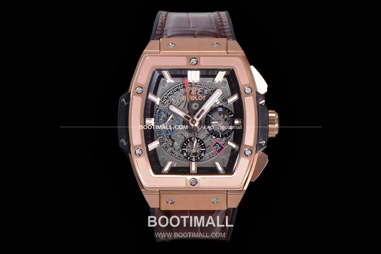 위블로 스피릿 오브 빅뱅 화이트 토노형 스켈레톤 크로노그래프 오토매틱 Hublot Spirit of Big Bang White Tonneau Skeleton Chronograph Automatic 45mm 1