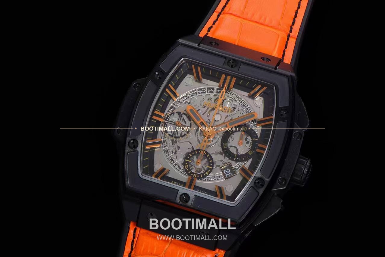 위블로 스피릿 오브 빅뱅 화이트 토노형 스켈레톤 크로노그래프 오토매틱 Hublot Spirit of Big Bang White Tonneau Skeleton Chronograph Automatic 45mm 3