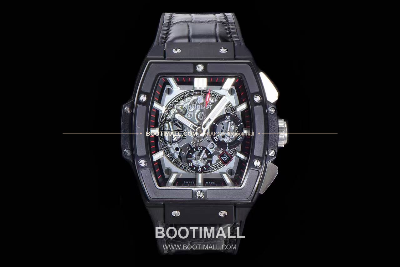 위블로 스피릿 오브 빅뱅 화이트 토노형 스켈레톤 크로노그래프 오토매틱 Hublot Spirit of Big Bang White Tonneau Skeleton Chronograph Automatic 45mm 1