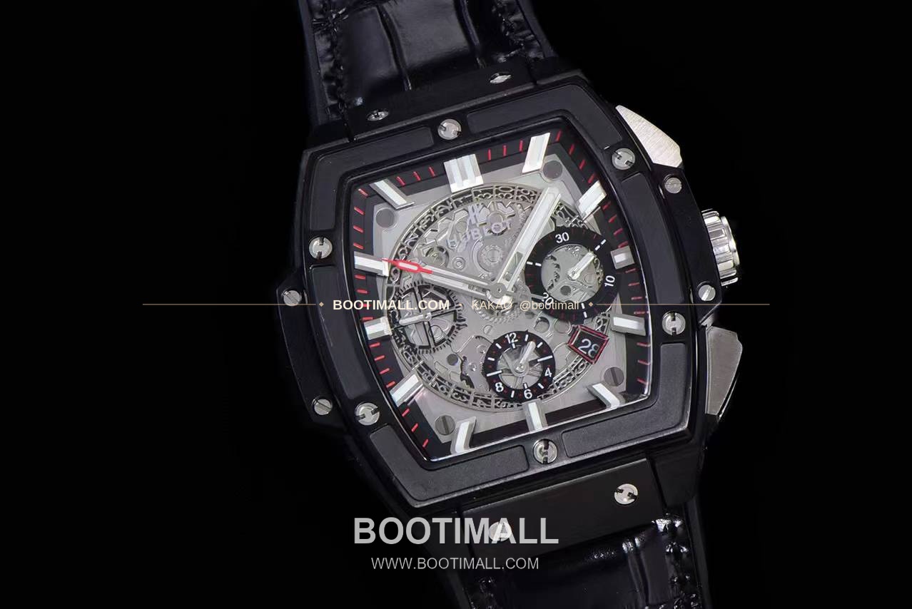 위블로 스피릿 오브 빅뱅 화이트 토노형 스켈레톤 크로노그래프 오토매틱 Hublot Spirit of Big Bang White Tonneau Skeleton Chronograph Automatic 45mm 2