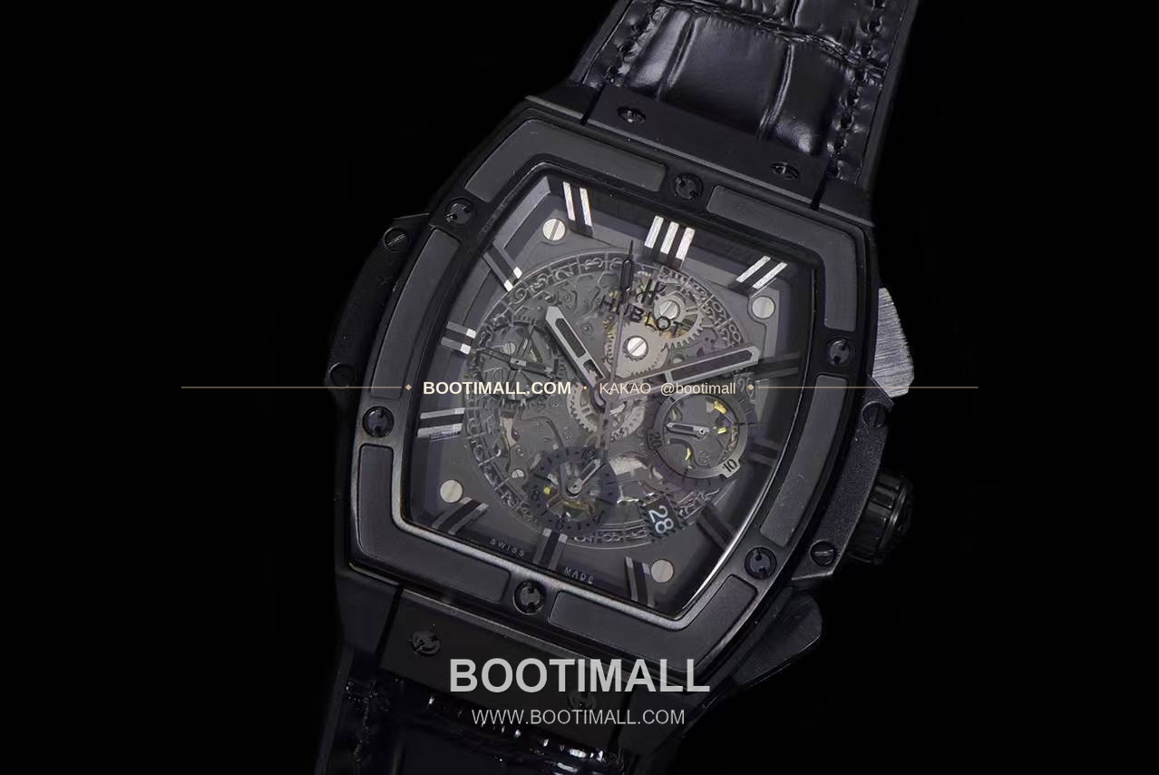 위블로 스피릿 오브 빅뱅 화이트 토노형 스켈레톤 크로노그래프 오토매틱 Hublot Spirit of Big Bang White Tonneau Skeleton Chronograph Automatic 45mm 3