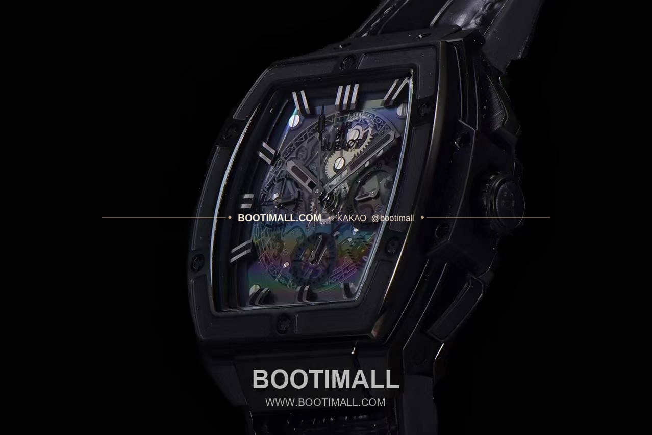 위블로 스피릿 오브 빅뱅 화이트 토노형 스켈레톤 크로노그래프 오토매틱 Hublot Spirit of Big Bang White Tonneau Skeleton Chronograph Automatic 45mm 6