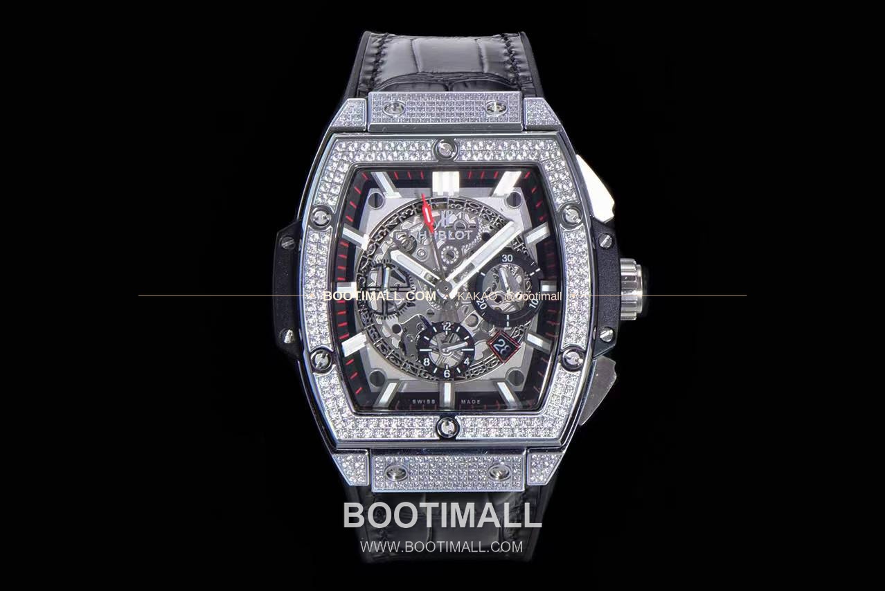 위블로 스피릿 오브 빅뱅 화이트 토노형 스켈레톤 크로노그래프 오토매틱 Hublot Spirit of Big Bang White Tonneau Skeleton Chronograph Automatic 45mm 1