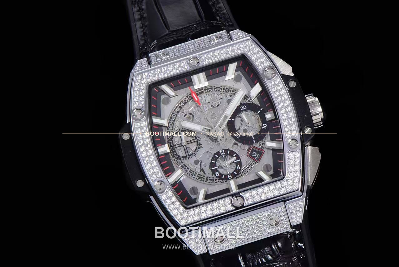 위블로 스피릿 오브 빅뱅 화이트 토노형 스켈레톤 크로노그래프 오토매틱 Hublot Spirit of Big Bang White Tonneau Skeleton Chronograph Automatic 45mm 2