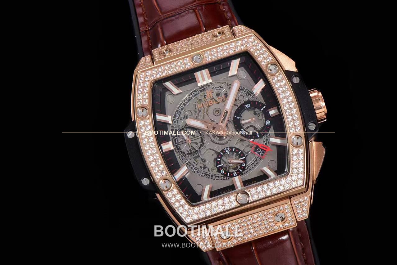 위블로 스피릿 오브 빅뱅 화이트 토노형 스켈레톤 크로노그래프 오토매틱 Hublot Spirit of Big Bang White Tonneau Skeleton Chronograph Automatic 45mm 2
