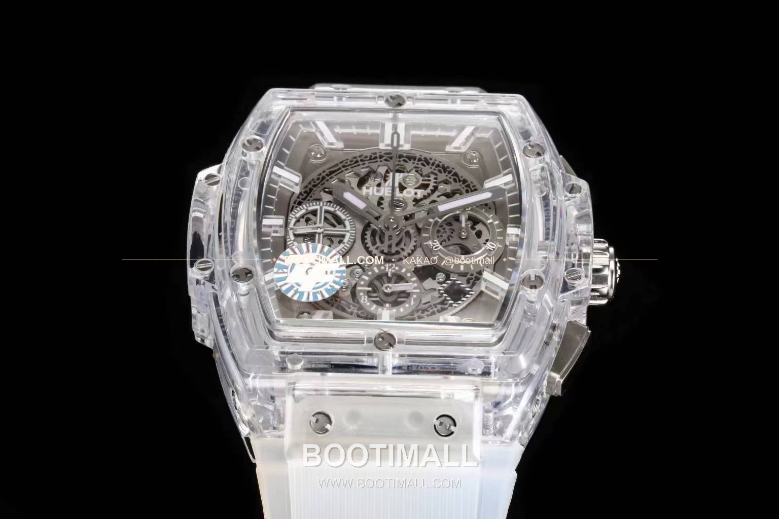 위블로 스피릿 오브 빅뱅 올클리어 스켈레톤 크로노그래프 오토매틱 Hublot Spirit of Big Bang All Clear Skeleton Chronograph Automatic 641.JX.0120.RT 42mm 7