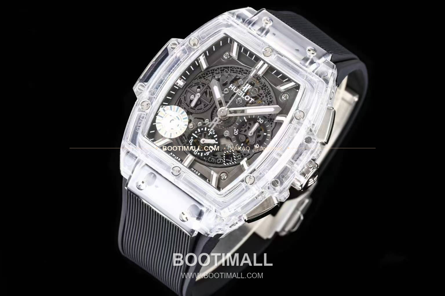 위블로 스피릿 오브 빅뱅 올클리어 스켈레톤 크로노그래프 오토매틱 Hublot Spirit of Big Bang All Clear Skeleton Chronograph Automatic 641.JX.0120.RT 42mm 2
