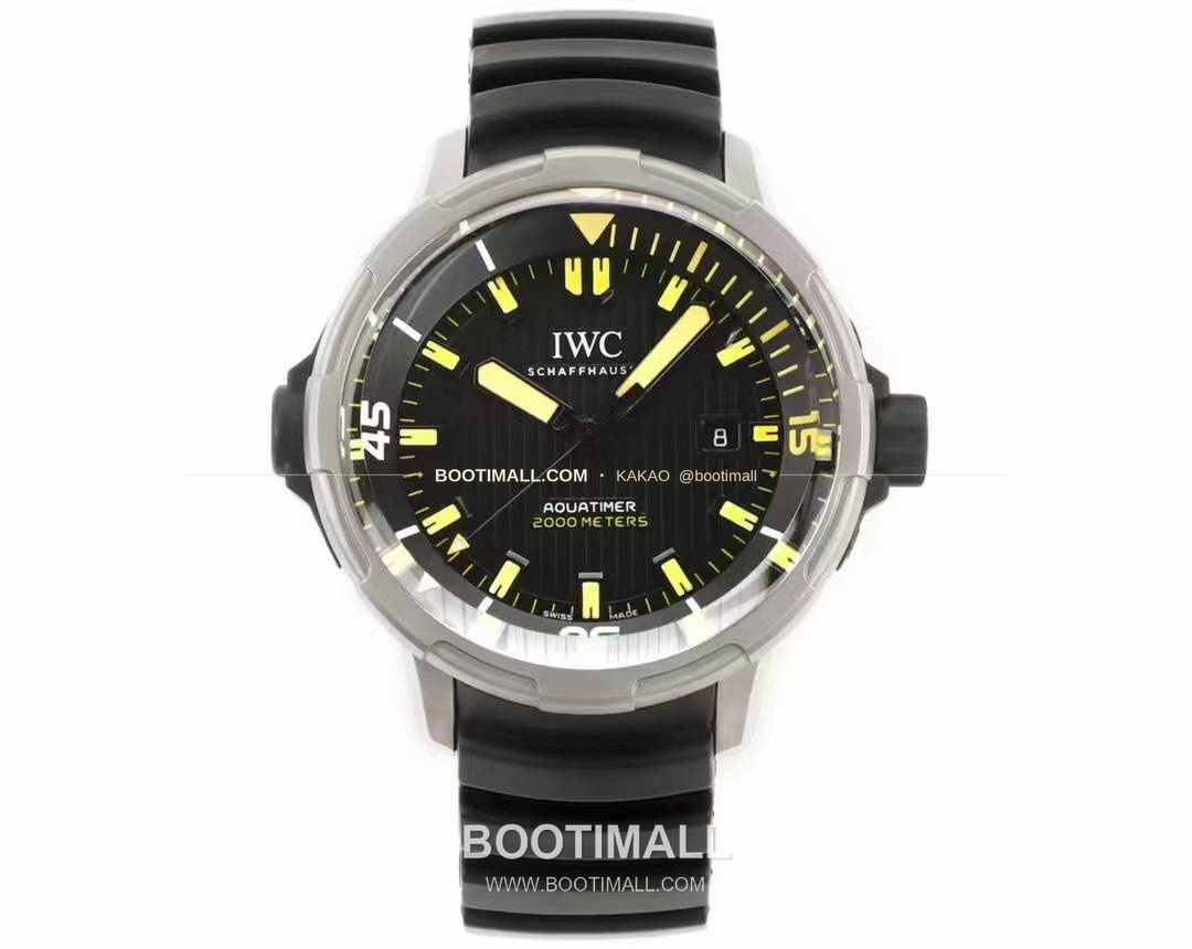 IWC 아쿠아타이머 딥 투 씨 티타늄 블랙다이얼 오토매틱 IWC Aquatimer Deep Two Titanium Black Dial Automatic 46mm 1