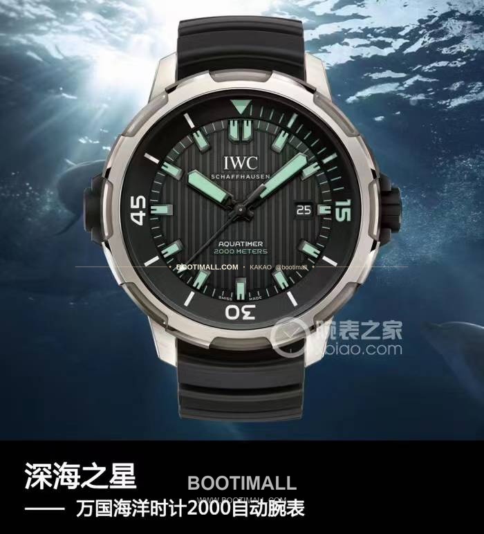 IWC 아쿠아타이머 딥 투 씨 티타늄 블랙다이얼 오토매틱 IWC Aquatimer Deep Two Titanium Black Dial Automatic 46mm 1