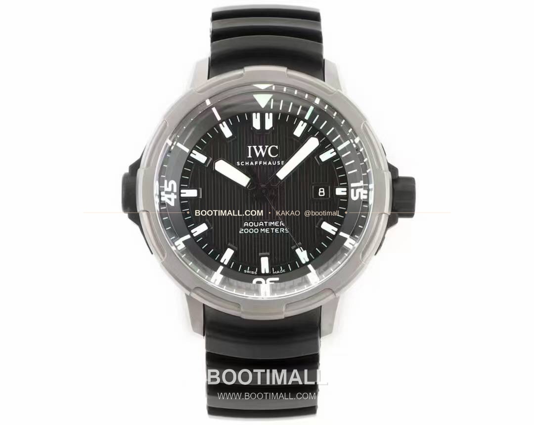 IWC 아쿠아타이머 딥 투 씨 티타늄 블랙다이얼 오토매틱 IWC Aquatimer Deep Two Titanium Black Dial Automatic 46mm 1