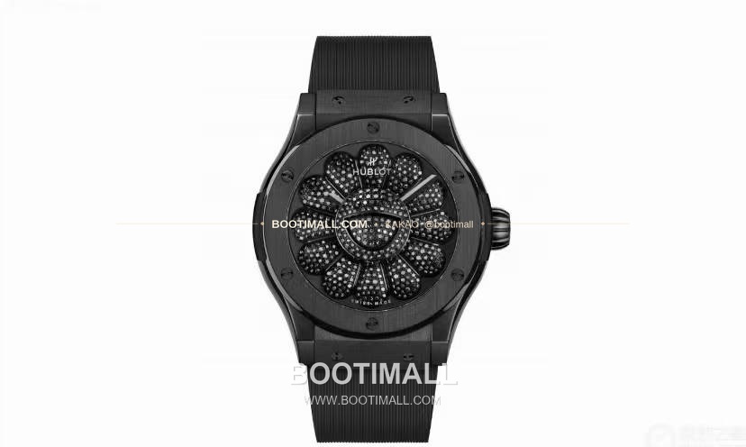 위블로 클래식 퓨전 무라카미 타카시 선플라워 블랙 다이아 오토매틱 Hublot Classic Fusion Takashi Murakami Sunflower Black Diamond Automatic 507.CX.9000.RX.TAK21 45mm 1