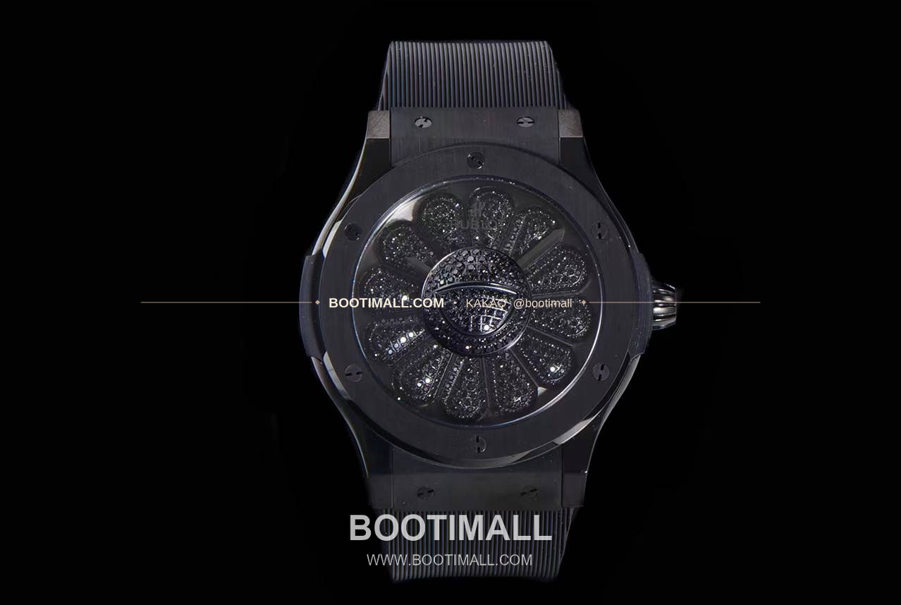 위블로 클래식 퓨전 무라카미 타카시 선플라워 블랙 다이아 오토매틱 Hublot Classic Fusion Takashi Murakami Sunflower Black Diamond Automatic 507.CX.9000.RX.TAK21 45mm 7