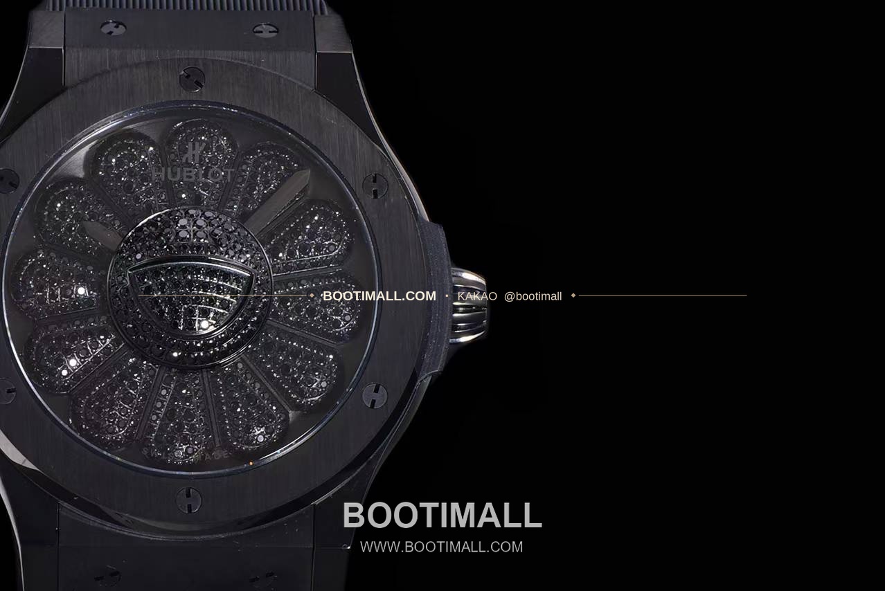 위블로 클래식 퓨전 무라카미 타카시 선플라워 블랙 다이아 오토매틱 Hublot Classic Fusion Takashi Murakami Sunflower Black Diamond Automatic 507.CX.9000.RX.TAK21 45mm 10