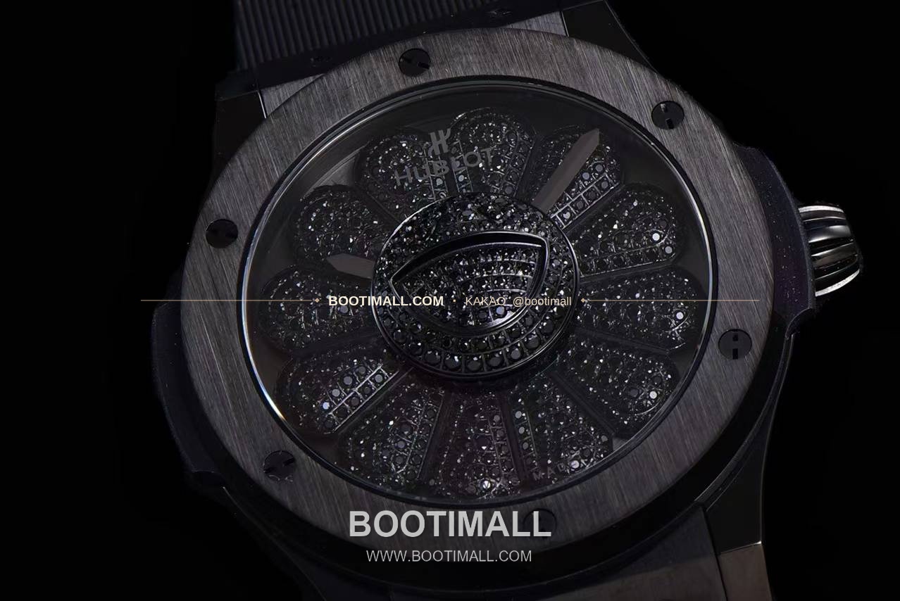 위블로 클래식 퓨전 무라카미 타카시 선플라워 블랙 다이아 오토매틱 Hublot Classic Fusion Takashi Murakami Sunflower Black Diamond Automatic 507.CX.9000.RX.TAK21 45mm 11