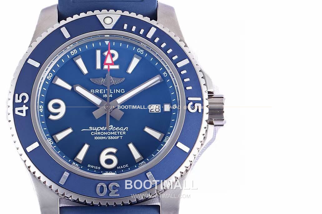 브라이틀링 슈퍼오션 스틸 블랙다이얼 다이버 오토매틱 Breitling Superocean Steel Black Dial Diver Automatic 42mm 4