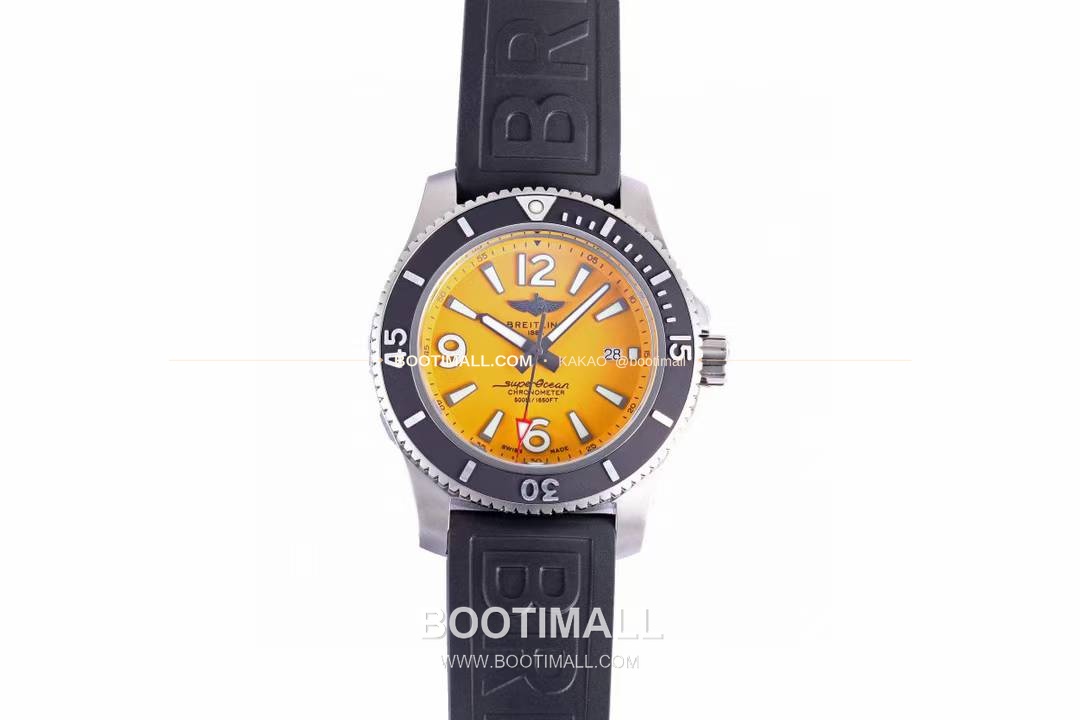 브라이틀링 슈퍼오션 스틸 블랙다이얼 다이버 오토매틱 Breitling Superocean Steel Black Dial Diver Automatic 42mm 1