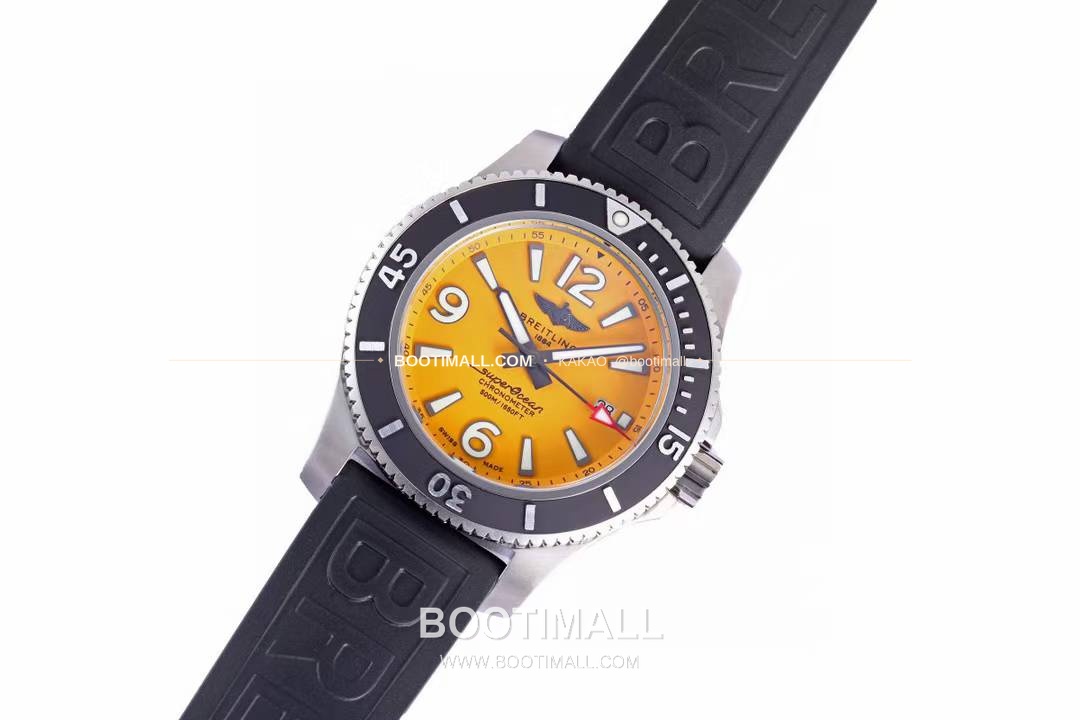 브라이틀링 슈퍼오션 스틸 블랙다이얼 다이버 오토매틱 Breitling Superocean Steel Black Dial Diver Automatic 42mm 2