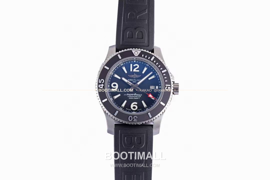 브라이틀링 슈퍼오션 스틸 블랙다이얼 다이버 오토매틱 Breitling Superocean Steel Black Dial Diver Automatic 42mm 1