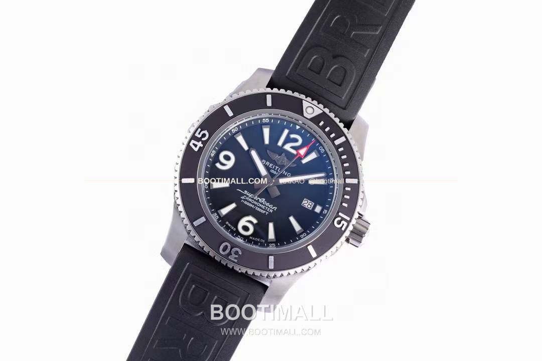 브라이틀링 슈퍼오션 스틸 블랙다이얼 다이버 오토매틱 Breitling Superocean Steel Black Dial Diver Automatic 42mm 2