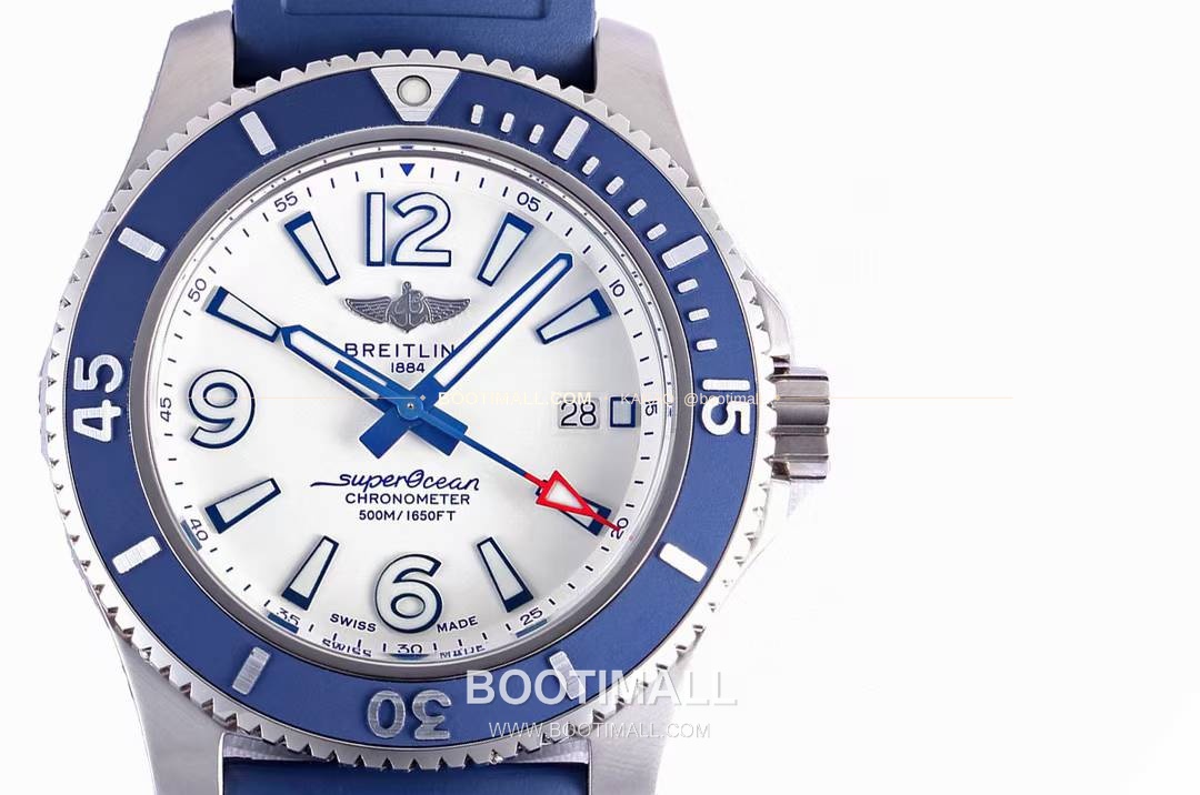 브라이틀링 슈퍼오션 스틸 블랙다이얼 다이버 오토매틱 Breitling Superocean Steel Black Dial Diver Automatic 42mm 4