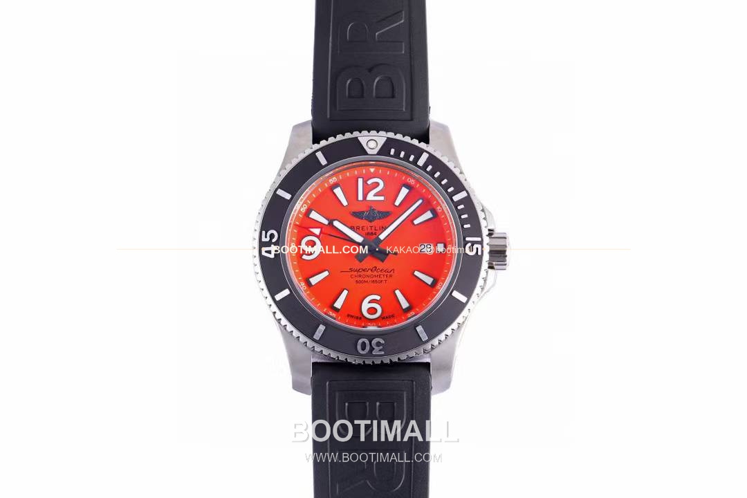 브라이틀링 슈퍼오션 스틸 블랙다이얼 다이버 오토매틱 Breitling Superocean Steel Black Dial Diver Automatic 42mm 1