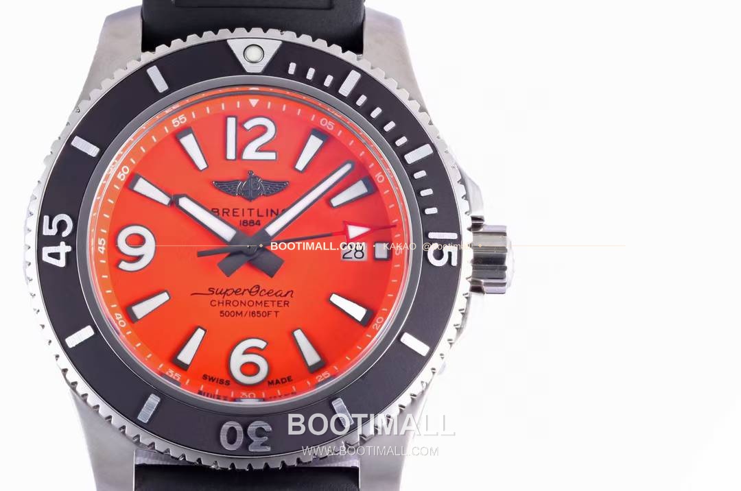 브라이틀링 슈퍼오션 스틸 블랙다이얼 다이버 오토매틱 Breitling Superocean Steel Black Dial Diver Automatic 42mm 4