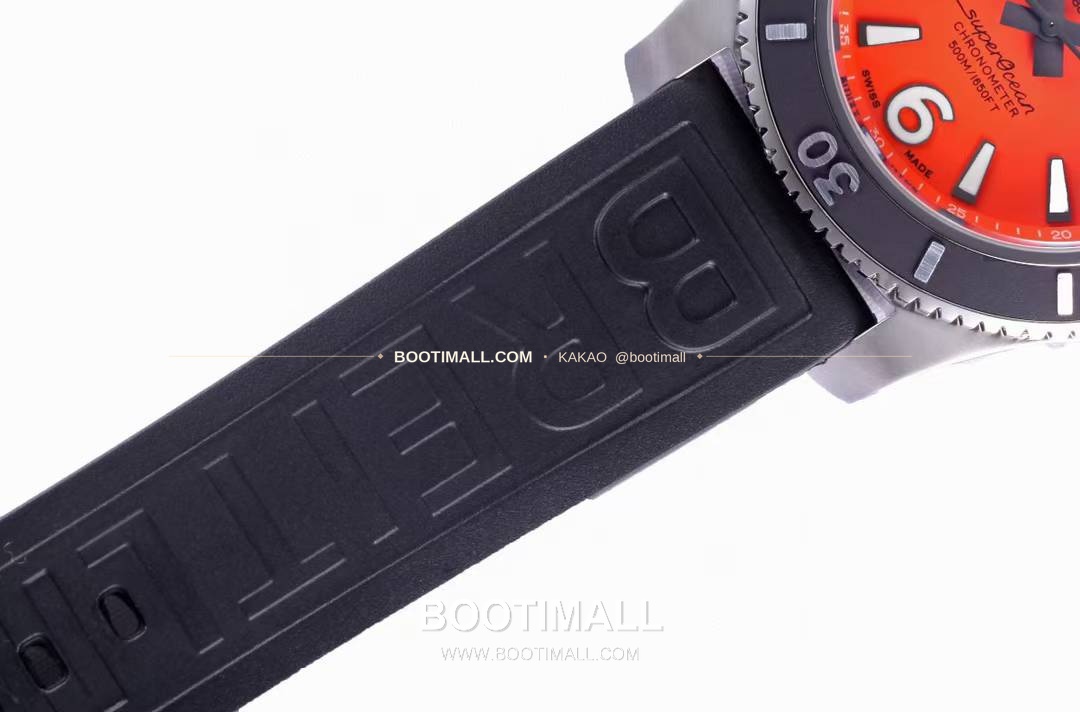 브라이틀링 슈퍼오션 스틸 블랙다이얼 다이버 오토매틱 Breitling Superocean Steel Black Dial Diver Automatic 42mm 5