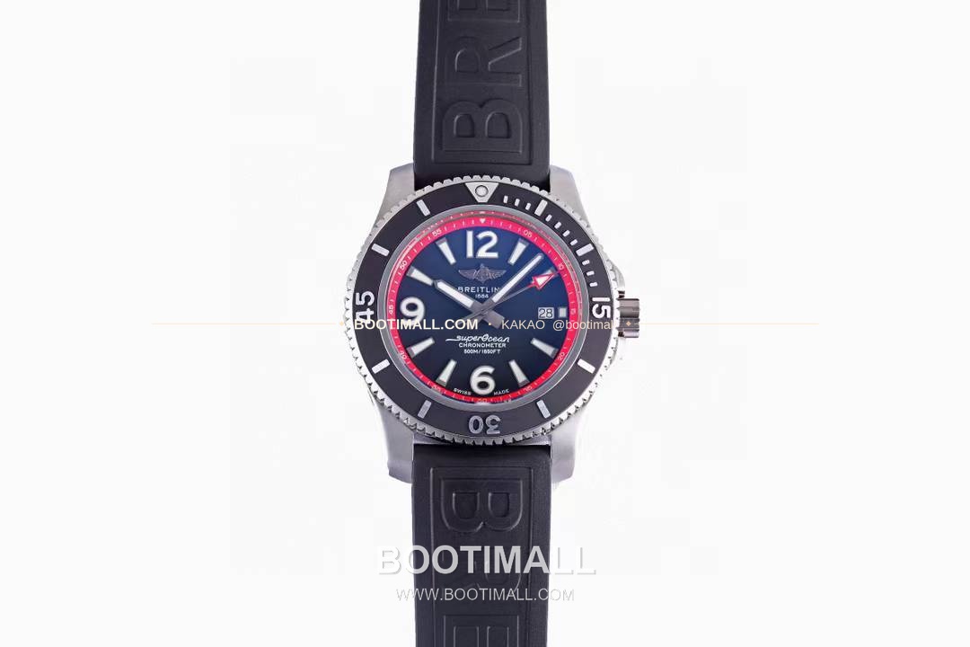 브라이틀링 슈퍼오션 스틸 블랙다이얼 다이버 오토매틱 Breitling Superocean Steel Black Dial Diver Automatic 42mm 1