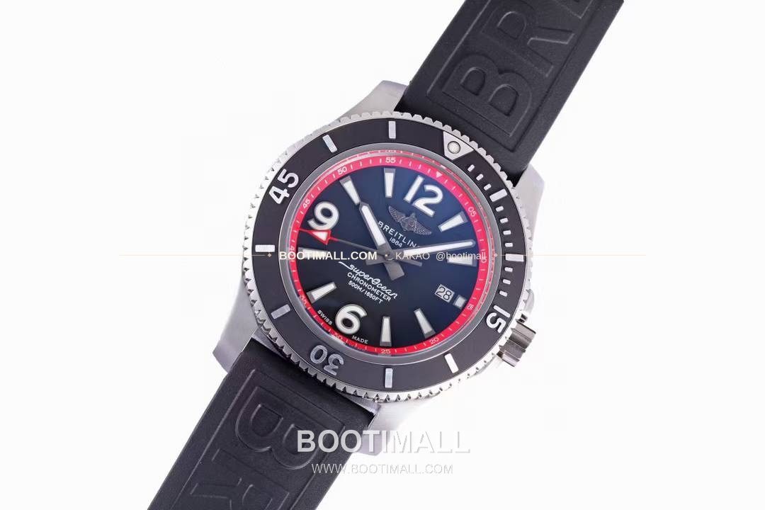 브라이틀링 슈퍼오션 스틸 블랙다이얼 다이버 오토매틱 Breitling Superocean Steel Black Dial Diver Automatic 42mm 2
